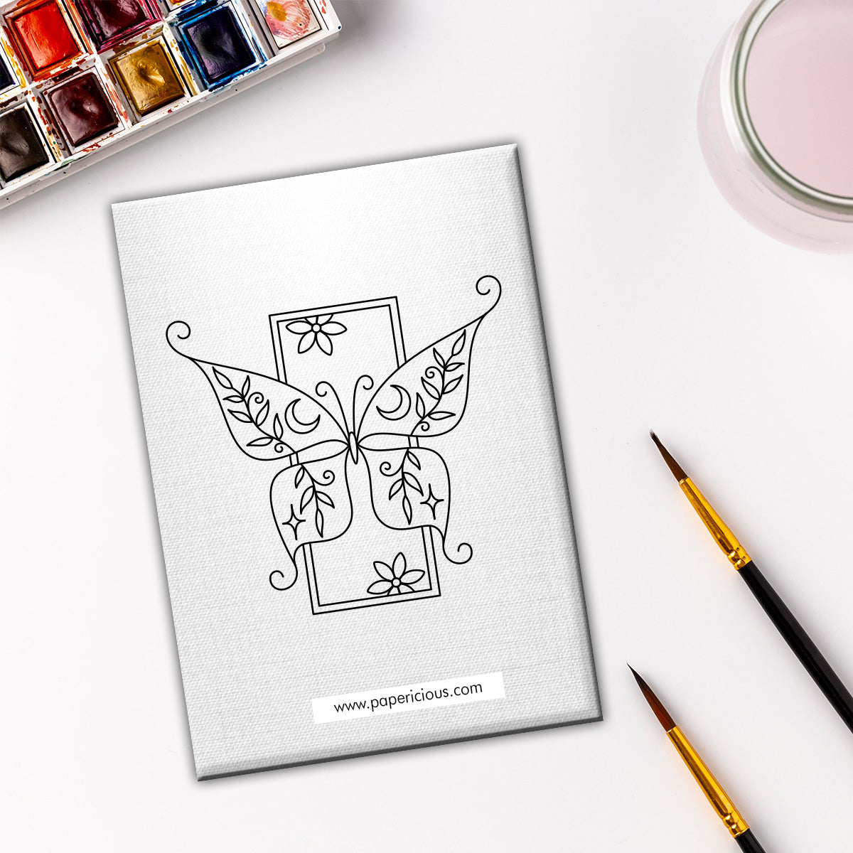 Pre Marked DIY Canvas - Butterflies Style 8