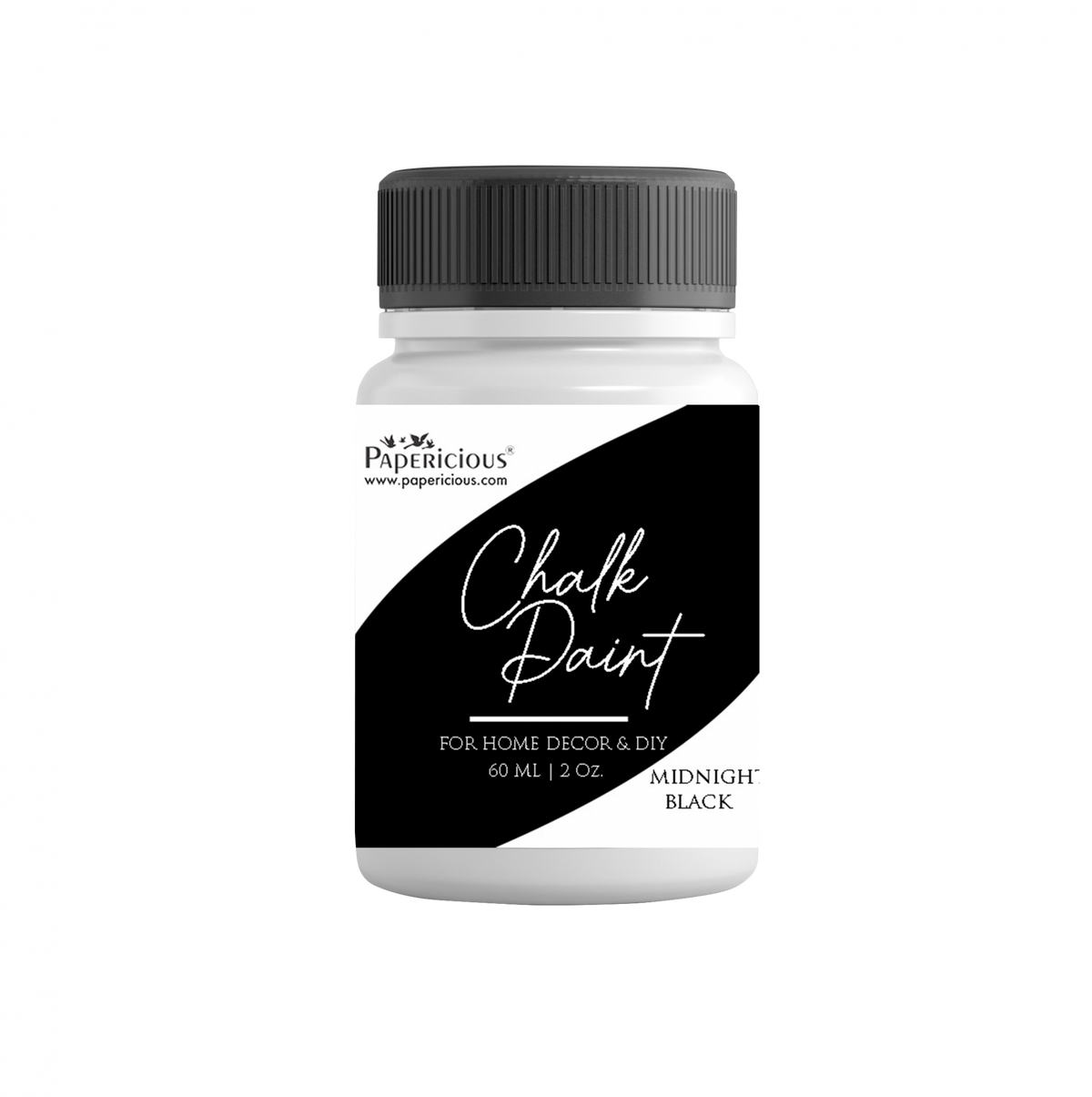 PAPERICIOUS - Home DÃ©cor DIY Chalk Paint 60ml - Midnight Black